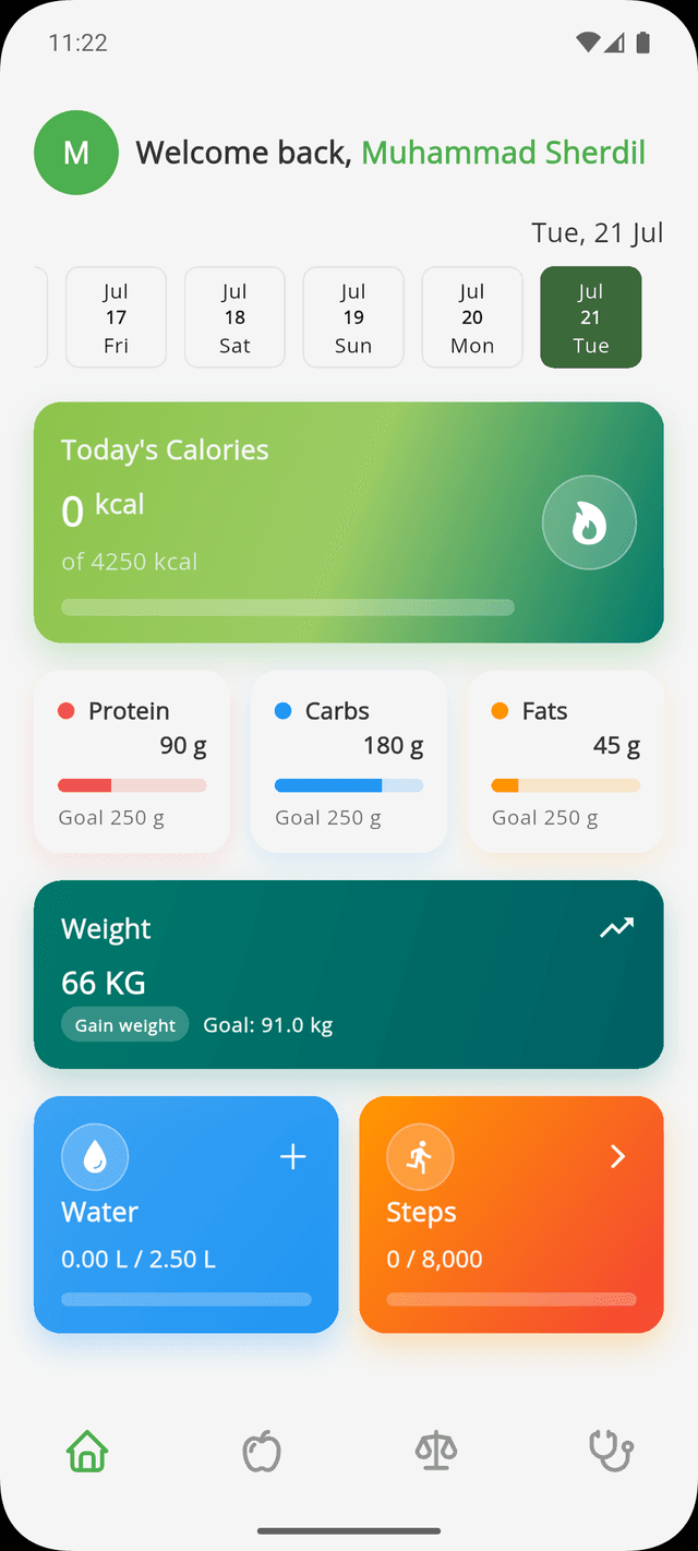 Nuex App Dashboard